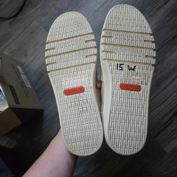 Vionic Callie Beige Tweed Lace Up Sneakers Women's 10 Arch Support Orthopedic - Picture 8 of 8